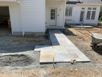 Flagstone walkway (Newtown Square)